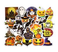 TOMETURE 72 Piezas Pegatinas de Halloween Dibujos Animados Impermeables para Ordenador y Motocicleta Adhesivo Fuerte y Diseño Único de PVC para Adolescentes y Adultos Varios Estilos