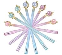 TOMETURE 8 Bolígrafos de Gel Escritura Suave Forma de Globo Terráqueo Varios estilos y Diseño Decorativo de Plástico Ligero para Escuela y Hogar Varios estilos