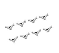 TOMETURE 8 Clips sin Deformarse de Aluminio Plata para Estantes de Congelador Ganchos Resistentes que Sostienen Firmemente Estantes de Refrigerador