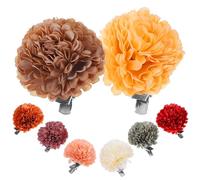 TOMETURE 8 Piezas Pinza Pelo de Novia para Boda Pinza Pelo Flores de Fiesta para Mujer Broche de Flor de Poliéster y Metal Fácil de Colocar para Proms y Viaje Fiesta Verano Color Aleatorio