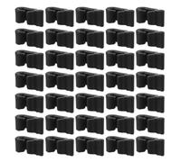 TOMETURE 80 Clips de Conexión para Jaulas de Mascotas y Estanterías, Fabricados en Plástico Negro, Multi-funcionales y Resistentes para Organización y Almacenamiento Hogar