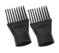 TOMETURE Accesorio Difusor y Peine para Secador de Pelo de Plástico Negro 2 Piezas, Seca Rápido sin Dañar el Cabello, Fácil de Instalar para Uso Diario