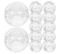 TOMETURE Accesorios de Estores Topes de Cadena de Cuentas para Persianas Enrollables, Clips Ciegos Detienen, Material Pom, Paquete de 12 Piezas para Decoración de Cortinas
