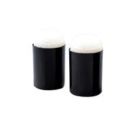 TOMETURE Almohadillas de Tinta para Dedos Herramienta de Colorear y Sello DIY 40 Piezas Esponja Plástica Negra para Manualidades Infantiles y Arte Creativo