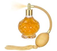 TOMETURE Atomizador Perfume Recargable de Vidrio de 80ml con Diseño Vintage y Capacidad para Almacenar Perfume, Adecuado para Decorar el Hogar Color Aleatorio