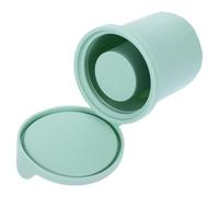 TOMETURE Bandeja para Cubitos de Hielo de Silicona con Tapa, Molde Redondo para Hielo Pequeño Compatible con Vasos, Reutilizable y Apta para Congelador Doméstico, Color Verde Claro