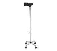 TOMETURE Bastón para Caminar con Base de Cuatro Puntas y Estructura de ABS y Goma, Carga hasta 100kg, diseñado para Adultos con Movilidad Reducida en Exteriores e Interiores