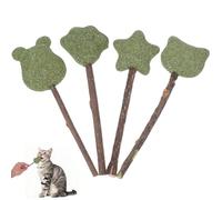TOMETURE Bocadillo para Gatos Catnip en Forma de Cabeza de Oso, Pack de 4 Unidades, Snack para Mascotas Que Favorece la Digestión y Es Adecuado para Gatitos