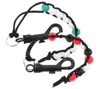 TOMETURE Cadena de Cuentas para Puntuación de Golf Contador de Golpes, Material Abs y Nylon, Paquete de 2 Piezas Adecuado para Jugar Golf y Contar Golpes Fácilmente
