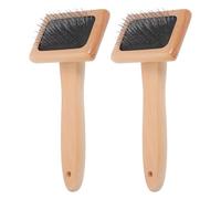 TOMETURE Cardadoras Manuales con Aguja de Madera y Hierro 2 Cepillos para Fieltrar para Lana y Hilo, Ideales para Proyectos de Fieltro Artesanal y Tejido