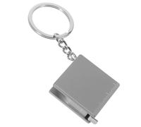 TOMETURE Cinta Métrica Portátil Metálica con Llavero, Mini Herramienta de Measuring Tape Retráctil y Compacta con Diseño Cuadrado para Uso en Fiestas y Celebraciones