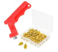 TOMETURE Clavos de Pista de Metal Zapatillas de Atletismo con Clavos Dorado Acero y Plástico Antideslizantes para Zapatillas de Pista Entrenamiento de Velocidad y Salto de Longitud