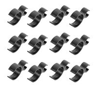 TOMETURE Clip para Velas de Tarta para Fiesta, 10 Piezas de Plástico Negro, Diseño Ligero Orificio Único para Botella
