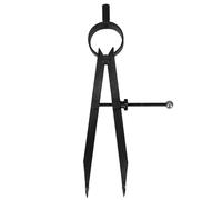 TOMETURE Compás de carpintería: Compás de de resorte de metal de 15 cm con bloqueo para geometría, matemáticas, dibujo técnico, medición, material escolar y de oficina.