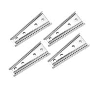 TOMETURE Conectores de Sofá Seccional de Hierro Plata, 4 Pares, Fácil Instalación para Mantener Muebles Juntos, Refuerzo para Cama y Sofá