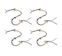 TOMETURE Contador de Dedos para Cantar y Oración de Latón Portátil Cuerda, Accesorio DIY para Hombres y Mujeres en Sesiones de Meditación y Plegaria, Paquete de 2 Piezas