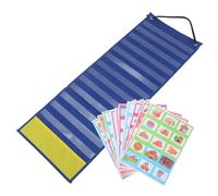 TOMETURE Cuadro de Rutina para Pequeños Formación de Hábitos y Desarrollo de Rutina, Material de Poliéster y Pvc, Adecuado para Uso en Casa y Escuela