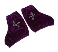 TOMETURE Cubiertas en Poliéster Elástico para Botas de Patines de Hielo y Funda Lavable, Protector Portátil Cómodo para Patines Hielo de Amantes del Patinaje