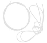 TOMETURE Cuerda Fácil Blanco Aros de Nylon Resistente y Baloncesto para Instalación Rápida 2 Piezas para Redes Uso Interior y Exterior