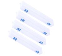TOMETURE Estuche Transparente para 4 Pinceles de Pintura Tapa, Caja de Almacenamiento Portátil para Acuarela y Óleo, Organizador Plástico Compacto para Arte y Manualidades
