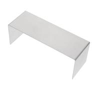 TOMETURE Expositor de Acero Inoxidable para Bolsos y Joyas, Soporte Resistente y Práctico para Tienda, Acabado Plata y Diseño Compacto para Exhibición