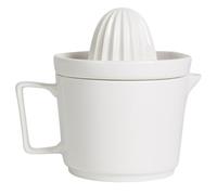 TOMETURE Exprimidor Manual de Jugo de Frutas Grande, Exprimidor de Naranjas Desmontable de Plástico, Taza Prensadora para Hogar, Camping y Picnic, Extractor de Zumo Fácil de Limpiar