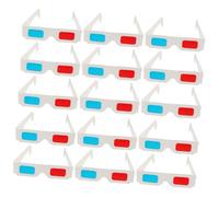 TOMETURE Gafas 3D Paquete de 60 Unidades Anaglifo Rojo Azul de Papel para Ver Cine Livianas y Desechables Edades
