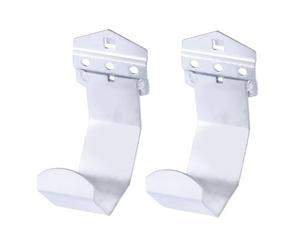 TOMETURE Ganchos Multifunción Dobles de Acero para Almacenamiento y Organización en Pared, Resistentes al Óxido, Diseño Moderno, 2 Piezas para Logística y Almacenamiento