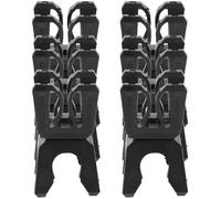 TOMETURE Hebilla de Varilla de Fútbol para Entrenamiento Diseño Fácil de Usar y Plástico Resistente, Paquete de 6 Unidades para Ejercicios de Entrenamiento de Fútbol