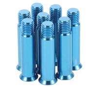 TOMETURE Kit de 8 Tornillos de Aleación Azul para Patines Operación Simple y Ahorro de Trabajo, Tornillería para Mantenimiento y Reparación en Equipos de Patinaje