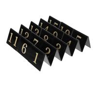 TOMETURE Letreros Acrílicos Doble Cara en Forma de V 15 Resistentes Máxima Visibilidad para Fiesta de para Mesa Multijuegos en