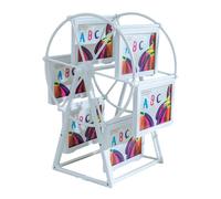 TOMETURE Marco de Fotos Creativo de Mesa 5 Pulgadas Vidrio, Diseño Giratorio de Molino de Viento para Decoración del Hogar y Soporte para Exhibición de Imágenes