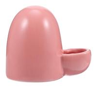 TOMETURE Mini Dispensador de Agua Almacenamiento Seguro para Mascotas Pequeñas Cerámica Rosa Fácil de Beber Adecuado para Viajes Cortos para Erizos y Hurones