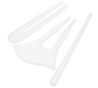 TOMETURE Molde de Silicona para Horquillas de Pelo Alta Flexibilidad y 3 Piezas Adecuado para Manualidades Resina Epoxi
