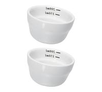 TOMETURE Moldeado Integral de 200ml 2 Tazas de Color Claro de Cerámica y Función Anti-explosión, Ideales para Suministros de Cocina y Uso Diario