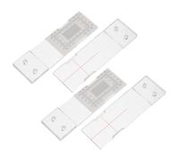 TOMETURE Monitor de Grietas para Paredes de Acrílico Portátil 2piezas Herramienta de Medición para Edificios y Puentes en Escenarios Arquitectónicos y Residenciales