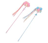TOMETURE Palo para Burlarse de Gatos Interactivo Azul 2 Piezas de Plástico