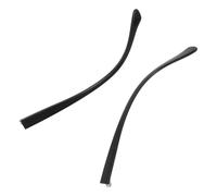 TOMETURE Patillas de Repuesto para Gafas Tr90 Aplicables, Brazo 9 Mm Ancho Doble Diente, Color Negro Brillante, Accesorios de Reemplazo para Gafas de Sol y Lectura, Piezas Prácticas
