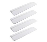 TOMETURE Pies de Soporte Antideslizantes para Puerta de Seguridad Infantil y Mascotas, 4 Piezas de Plástico Blanco Refuerzo y Prevención de Movimientos Accidentales