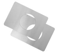 TOMETURE Placa de Reparación para Marco de Puerta de Madera, Juego de 2 Piezas Refuerzo para Manijas y Cerraduras, Adecuado para Puertas Interiores