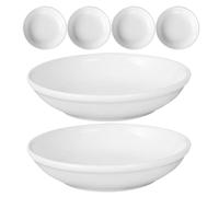 TOMETURE Plato de Cerámica Redondo para Quemador de Cera, Recipiente para Velas Diseño Pequeño y Resistente para Uso en Aromaterapia y Ambientación