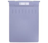 TOMETURE Portapapeles de plástico para enfermería - Tablero para escribir historiales clínicos de hospitales - Organizador de documentos con tapa para oficina y aula (gris)
