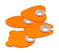 TOMETURE Protector de Lámpara de Uñas de Acrílico Naranja, Placa Profesional Lavable para Decoración de Uñas Filtro de Luz Azul y Fácil Instalación, Adecuado para Manicure en Casa