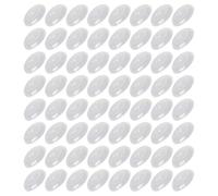 TOMETURE Protectores de Goteo para Velas 100 Unidades Discos Transparentes Diámetro 2,7 CM para Velas en Iglesias, Oficinas y Navideña