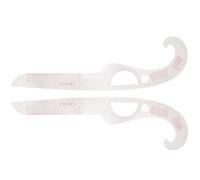 TOMETURE Regla de Costura Profesional Curva de Plástico para Corte y Dibujo, 2 Piezas para Proceso de Costura y Uso Profesional