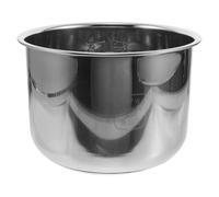 TOMETURE Revestimiento para olla arrocera: 6 L, 6,22" de alto, olla instantánea, utensilios de cocina de acero inoxidable, revestimiento antiadherente para arrocera.