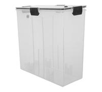TOMETURE Secador de filamento 3D con indicador de temperatura y humedad - Caja seca a prueba de humedad para PLA, TPU y ABS - Caja secadora para filamento de impresora 3D, compatible con bobinas de 21