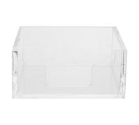 TOMETURE Servilletero Acrílico Transparente para Escritorio y Restaurante, Caja Organizadora de Pañuelos de Tamaño Mediano, Bandeja Porta Servilletas Práctica y Reutilizable para Uso