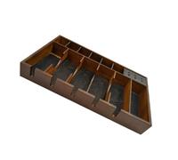 TOMETURE Soporte de Madera y Gran Capacidad para Cortadora de Pelo Eléctrica Diseño de Rejilla Racional Práctico para Salón de Belleza Profesional