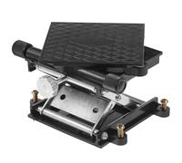 TOMETURE Soporte Elevador para Experimentos Químicos y Trabajos de Carpintería con Plataforma de Tijera de Aluminio Resistente y Nivel de Burbuja, Ajuste Preciso de Laboratorio